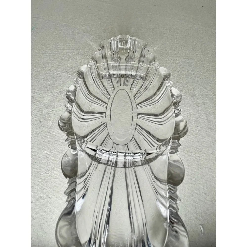Vintage Pressed Glass Divided Serving Dish